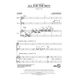 Schwartz Stephen All For The Best From Godspell (Huff Mac) Sab Choral