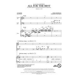 Schwartz Stephen All For The Best From Godspell (Huff Mac) Showtrax Cd