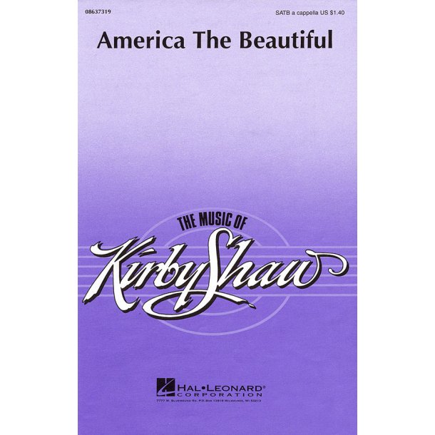 America the Beautiful : SATB a cappella