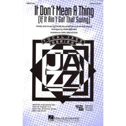 Duke Ellington: It Don't Mean a Thing (If It Ain't Got That Swing) (Brymer) - SATB/Piano