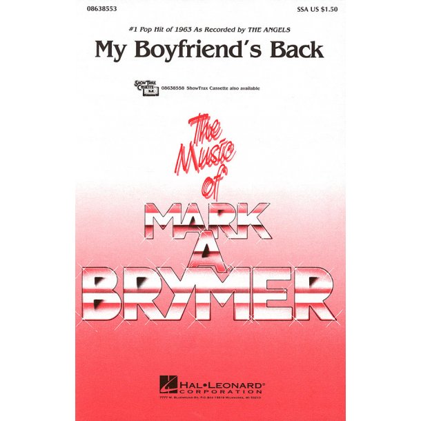 The Angels: My Boyfriend's Back (Arr. Brymer) (SSA)