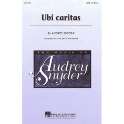 Audrey Snyder: Ubi Caritas (SATB)
