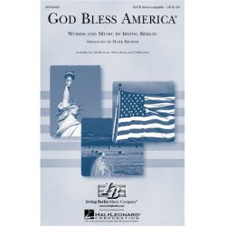 BERLIN IRVING GOD BLESS AMERICA (BRYMER MARK) SATB DV A CAPPELLA CHOR