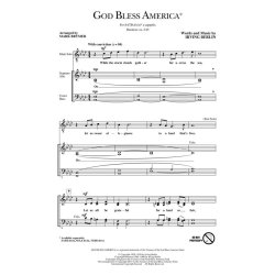 BERLIN IRVING GOD BLESS AMERICA (BRYMER MARK) SATB DV A CAPPELLA CHOR