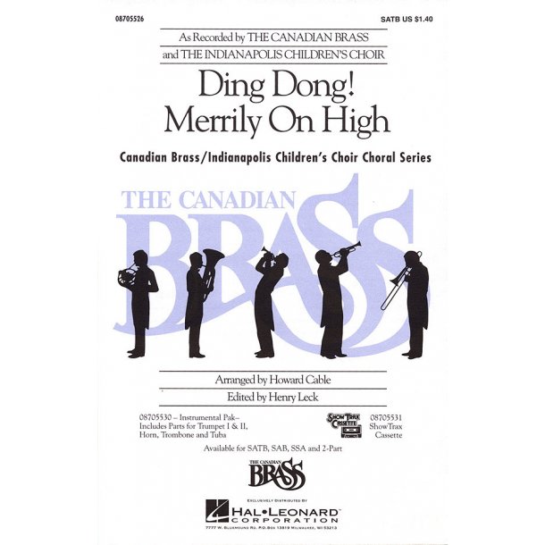 Ding Dong! Merrily On High (SATB)