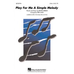 Play for Me a Simple Melody