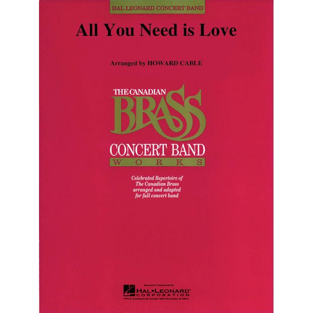 All You Need Is Love : Canadian Brass Plays Lennon And Mccartney
