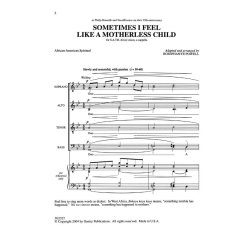 Sometimes I Feel Like a Motherless Child (SATB)