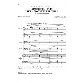 Sometimes I Feel Like a Motherless Child (SATB)