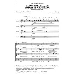 Glory Hallelujah to duh Newborn King