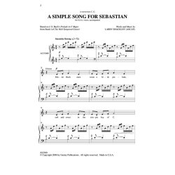 SHACKLEY LARRY A SIMPLE SONG FOR SEBASTIAN SSA CHORAL
