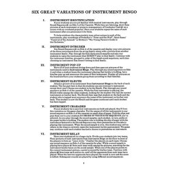 Instrument Bingo