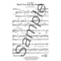 Andrew Lloyd Webber: Don't Cry For Me Argentina (Evita) - SSA