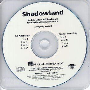 Shadowland (Lion King: Broadway Musical) Showtrax CD