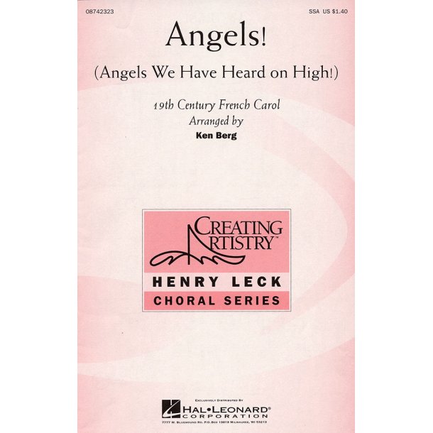 Angels! : Angels We Have Heard on High!