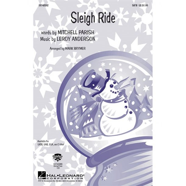 Leroy Anderson: Sleigh Ride (SATB)