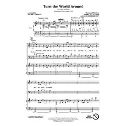 Belafonte Harry Turn The World Around (Arr Emerson Roger) Showtrax Cd