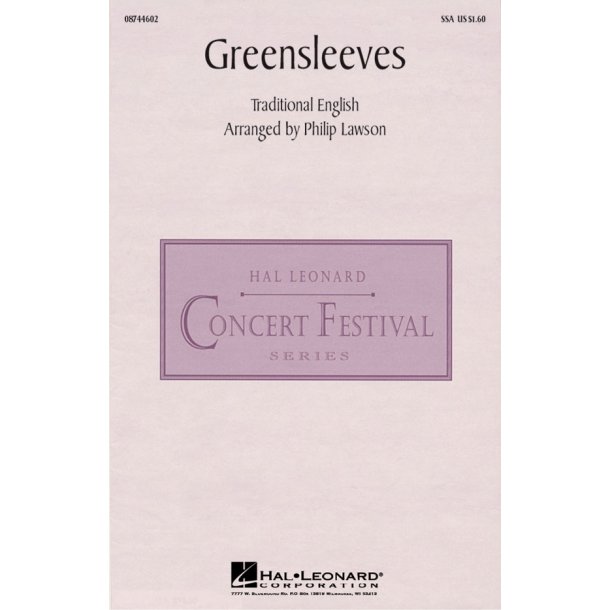 Greensleeves (Arr. Lawson) (SSA)