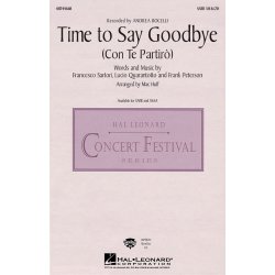 Andrea Bocelli/Sarah Brightman: Time To Say Goodbye (Con Te Partiro) - SATB/Piano