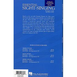 Essential Sight-Singing: Male Voices Volume 1