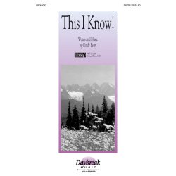 Cindy Berry: This I Know (Vocal Score)