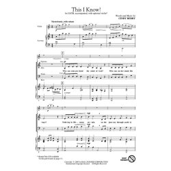 Cindy Berry: This I Know (Vocal Score)