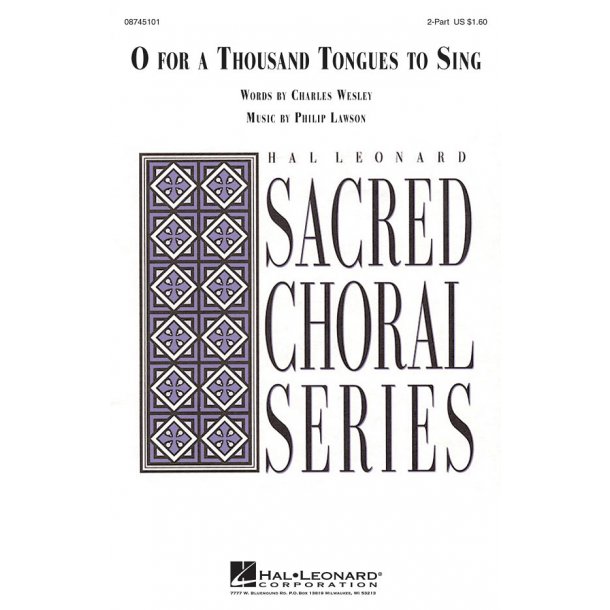 Philip Lawson: O For A Thousand Tongues To Sing (2-Part)