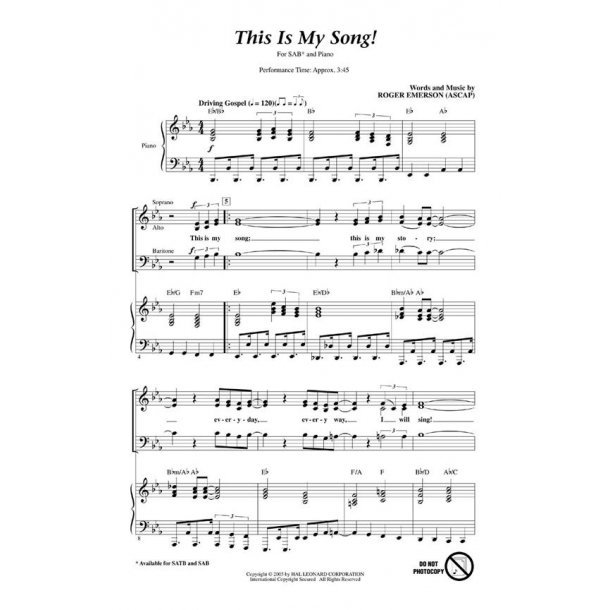 This Is My Song!