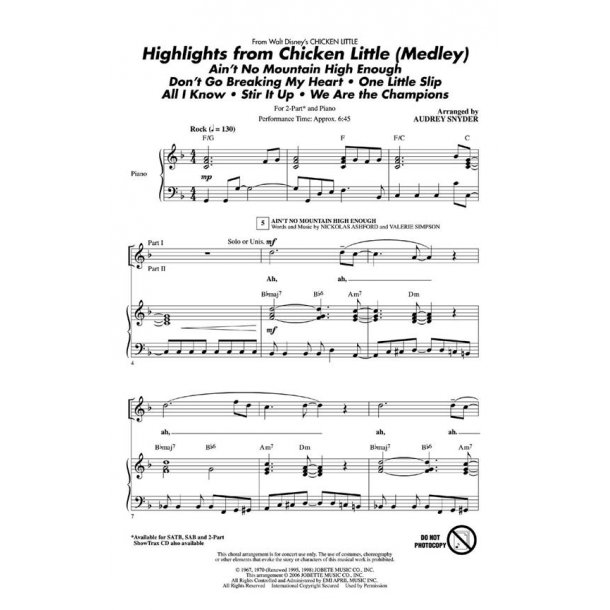 Highlights From Chicken Little (Medley)