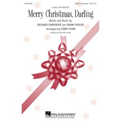 MERRY CHRISTMAS DARLING (SHAW) SATB