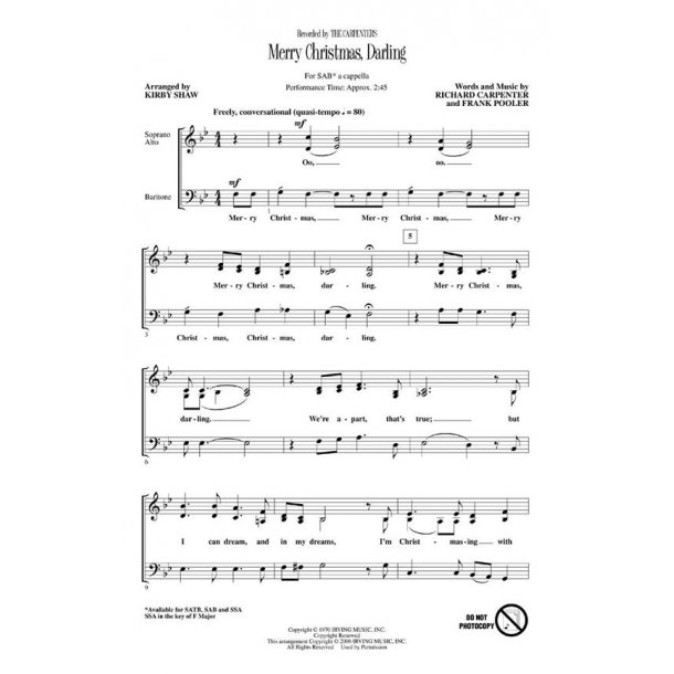 Merry Christmas, Darling