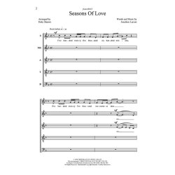 Larson Johnathan D Seasons Of Love (Sharon/Raugh) Ssatb A Capp Choral