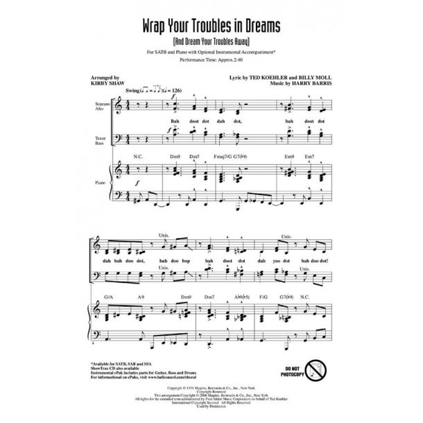 Harry Barris: Wrap Your Troubles In Dreams (Showtrax CD)