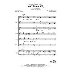 Jesse Harris: Don't Know Why (arr. Lawson) SATTBB