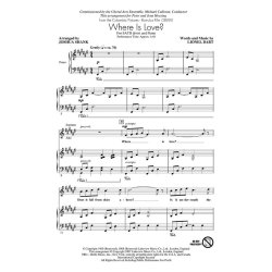 Bart Where Is Love (Shank) Satb Chor