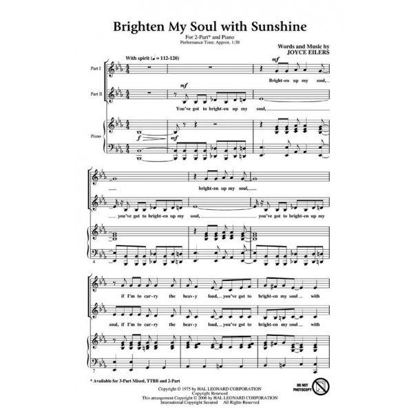 Brighten My Soul with Sunshine