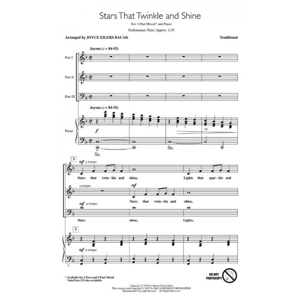 Stars That Twinkle and Shine