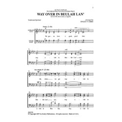 WAY OVER IN BEULAH LAN' (GIBBS STACEY) SATB DV A CAPPELLA CHORAL