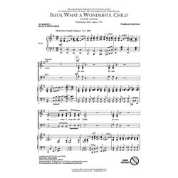 JESUS WHAT A WONDERFUL CHILD (ARR DILWORTH ROLLO) SATB CHORAL