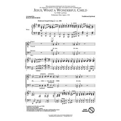 JESUS WHAT A WONDERFUL CHILD (ARR DILWORTH ROLLO) TTBB CHORAL