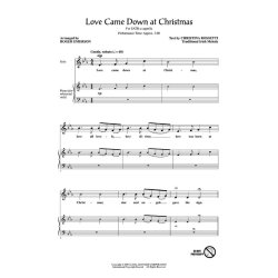 Love came down at Christmas