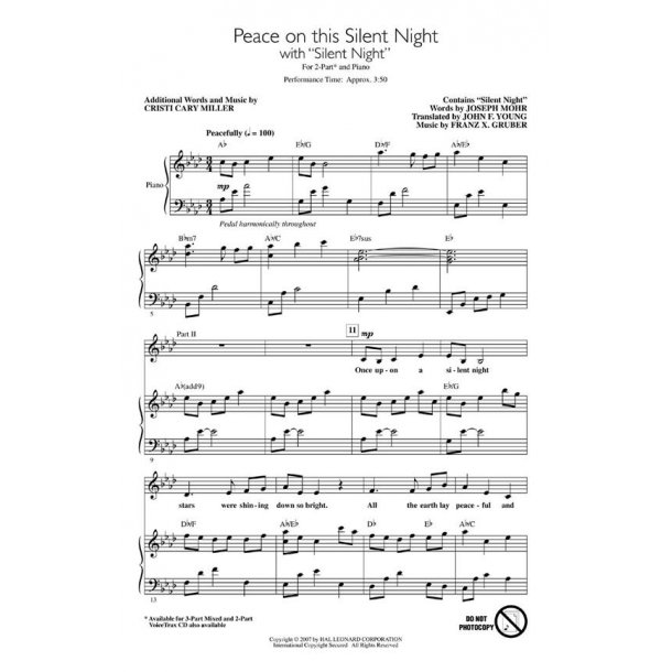 Peace on This Silent Night : with Silent Night