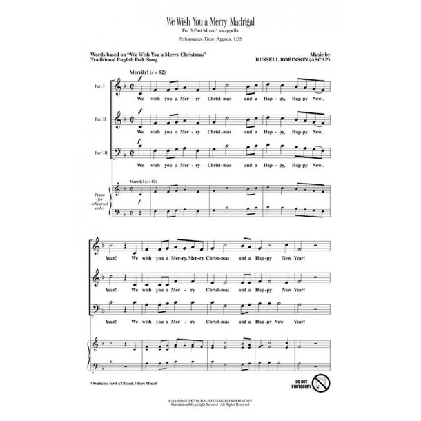 We Wish You a Merry Madrigal