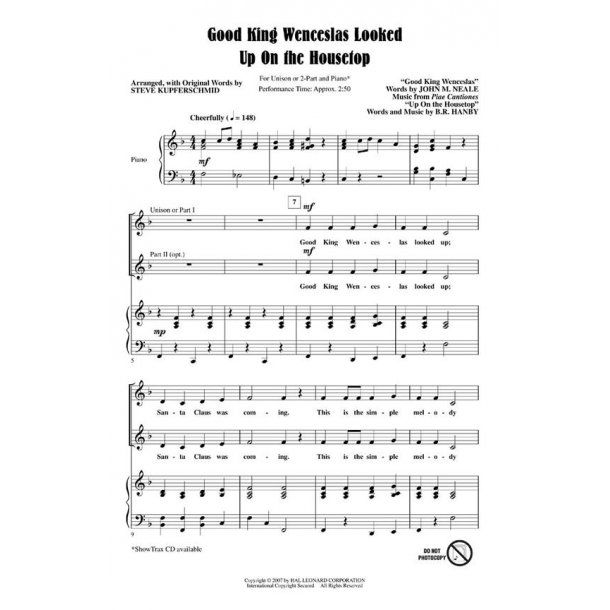 Good King Wenceslas Looked Up on the Housetop