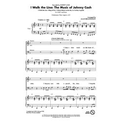 Cash I Walk The Line Music Johnny Cash Medley (Billingsley) Sab Choral