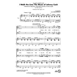 Cash I Walk The Line Music Johnny Cash Medley (Billingsley) Ttb Choral