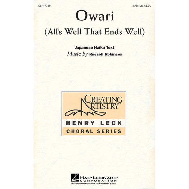 Owari : All's Well that Ends Well
