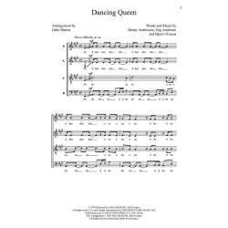 ABBA DANCING QUEEN (SHARON DEKE) SATB A CAPPELLA CHORAL