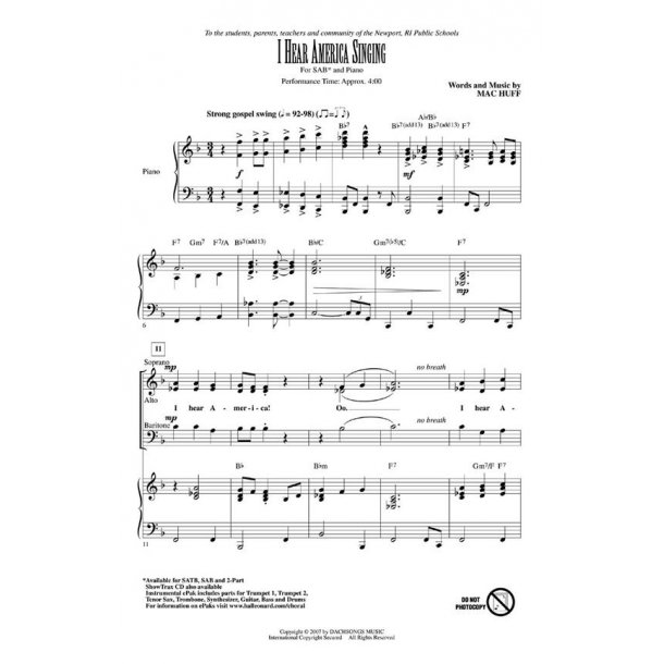 I Hear America Singing