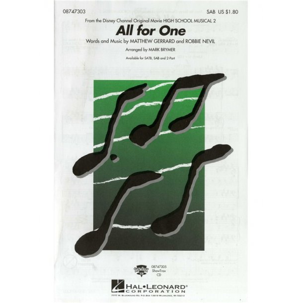 Matthew Gerrard And Robbie Nevil: All For One - SAB